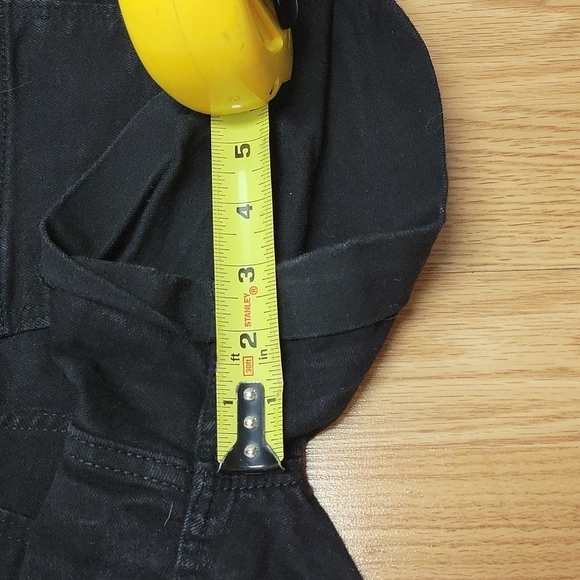 High-Waisted O.G. Cuffed Black Jean Shorts for Women -- 3-inch inseam - Picture 9 of 11